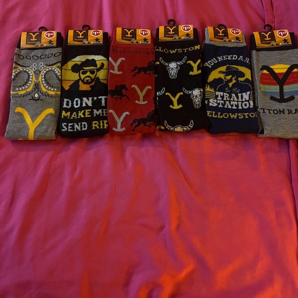 Yellowstone Themed Socks Set